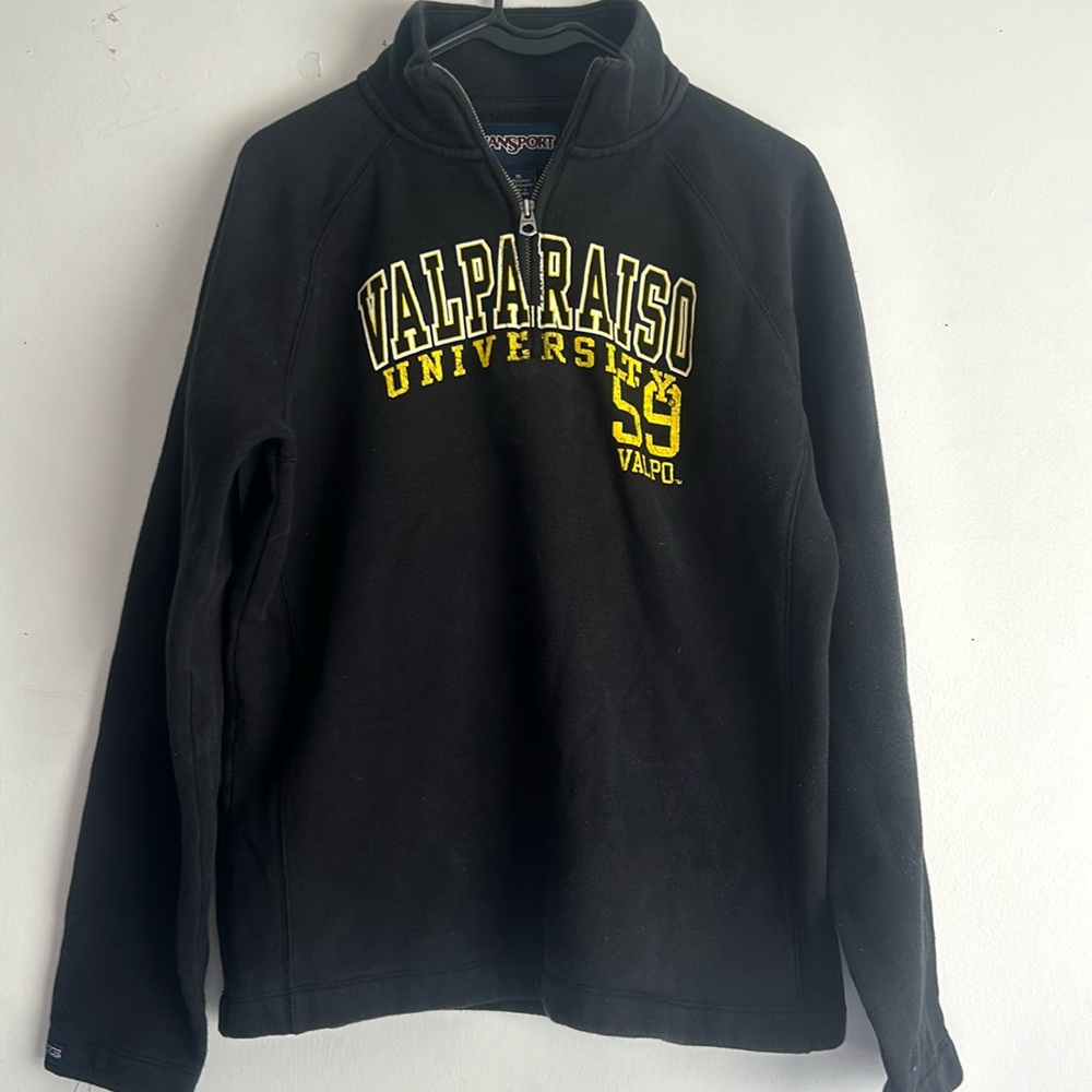 Valparaiso half zip jansport hoodie black half zip